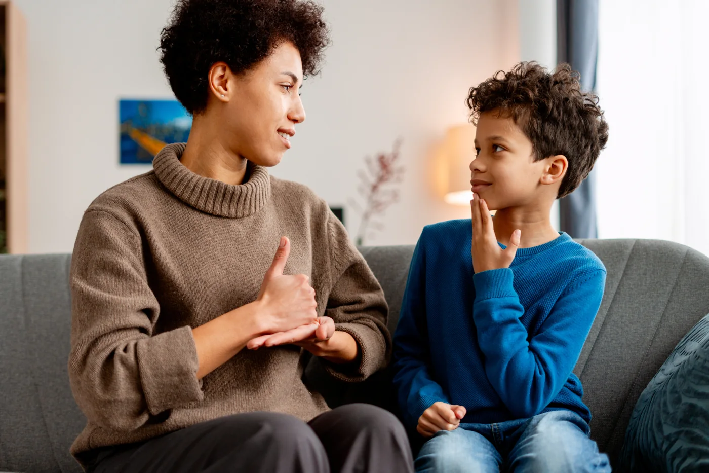 Parent and child connecting at home, reflecting Solagree's support for families with special needs